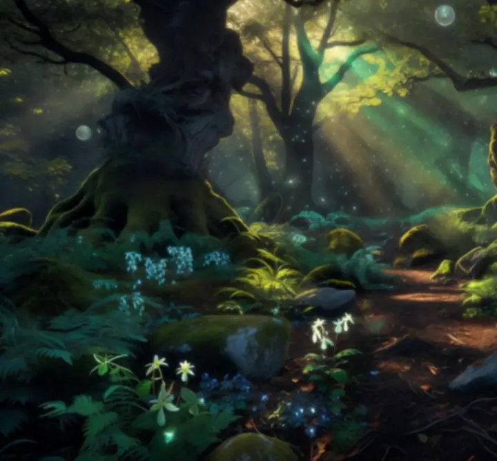 Varázslatos magyar ihletésű fantasy erdő